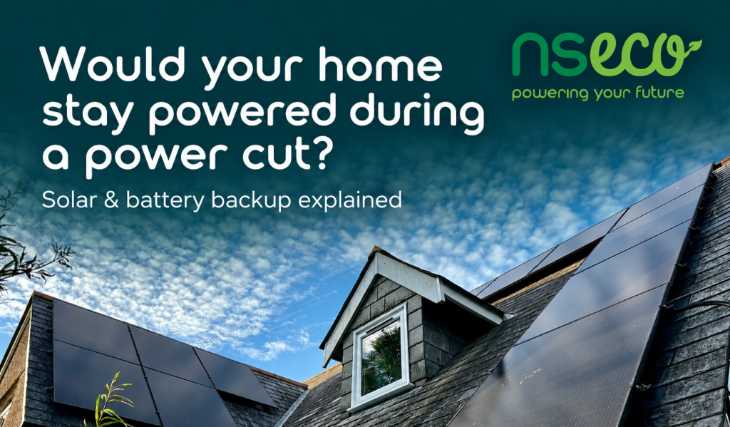 solar panels power cut cornwall battery storage battery backup