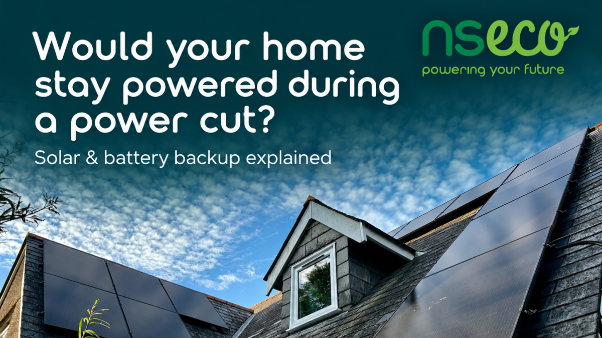 solar panels power cut cornwall battery storage battery backup
